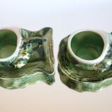 Pair of slip cups and saucers