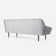 Sofa skagen silver velour, scandinavian design