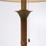 Hollywood Regency Suede Floor Lamp 1970s France
