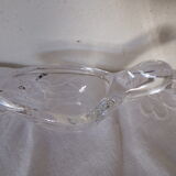 Empty pocket shape transparent glass bird