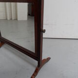 Antique mahogany table mirror
