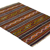 Anatolian handmade kilim rug 192 cm x 144 cm