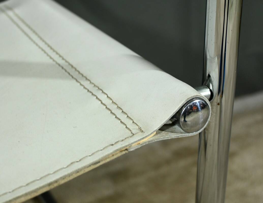 S33 armchairs in leather, attributed to M. Stam for Fasem, Italy – 1970