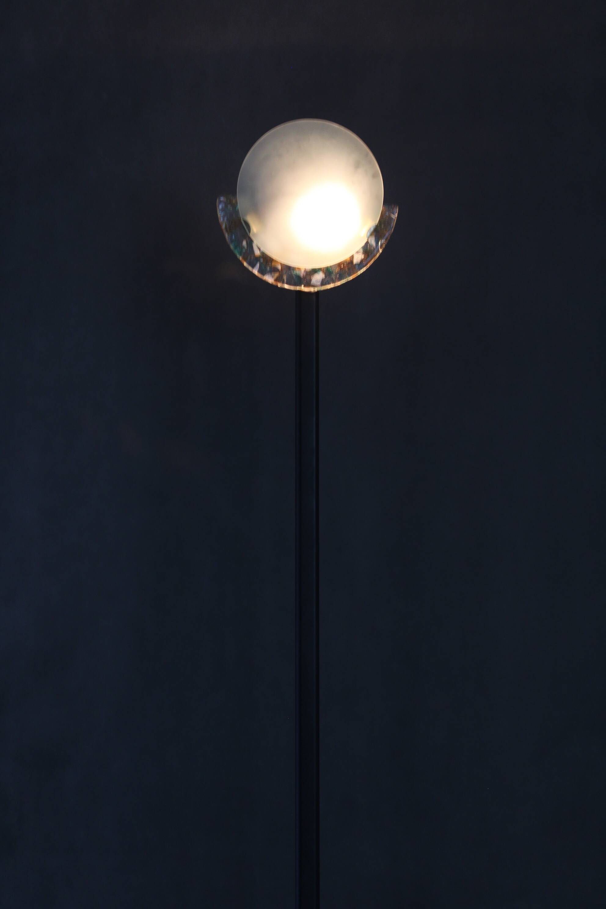 1980 Murano Glass Floor Lamp, Italy