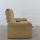 Set (2) Cassina Maralunga Sofas in beige Bouchlé-Fabrics by Vico Magistrett