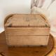 Antique solid oak chest - 31 x 26 x 15