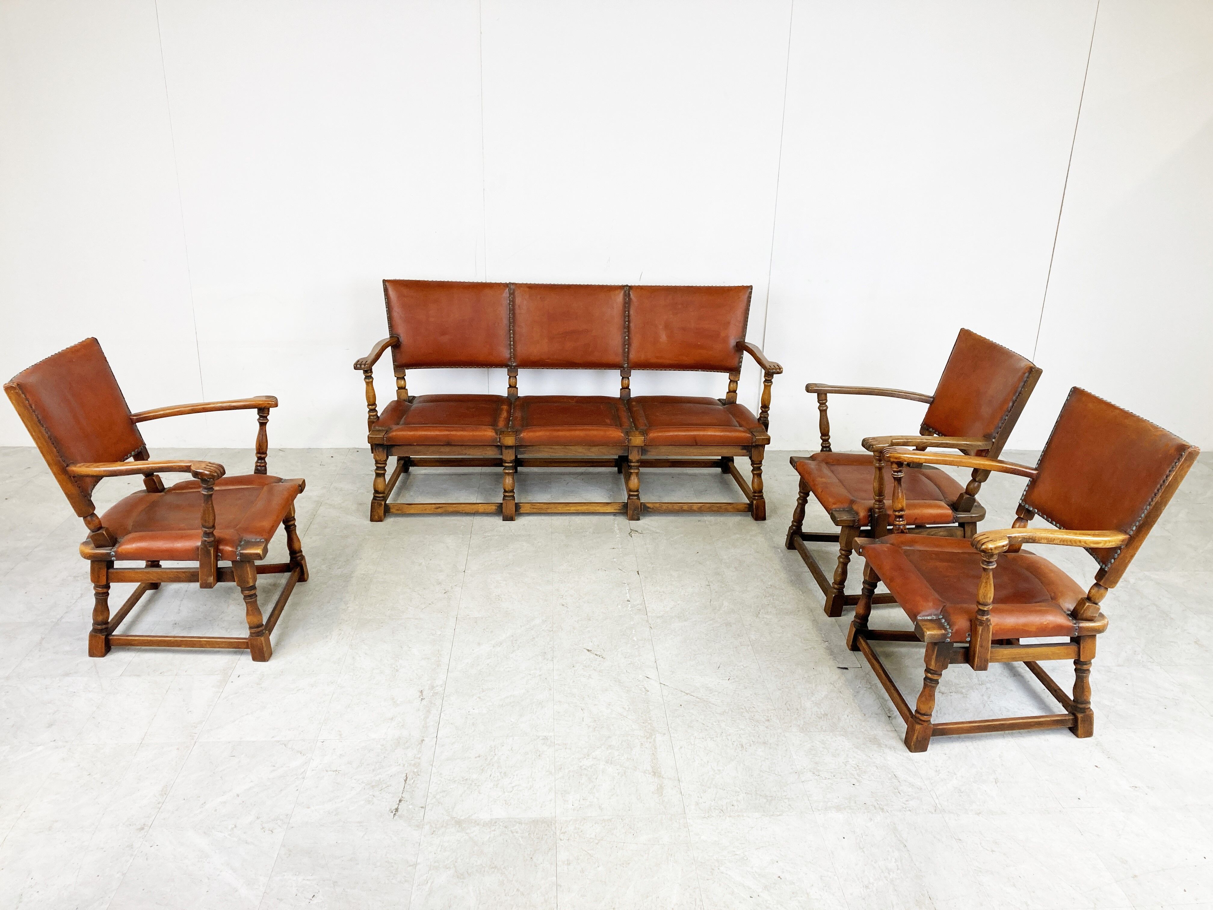 1940s sofa set by Theo Ruth for Artifort