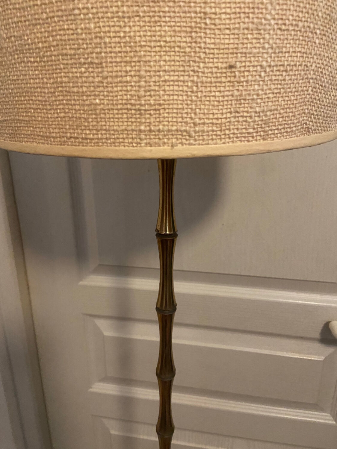 Brass tripod floor lamp from the 60s