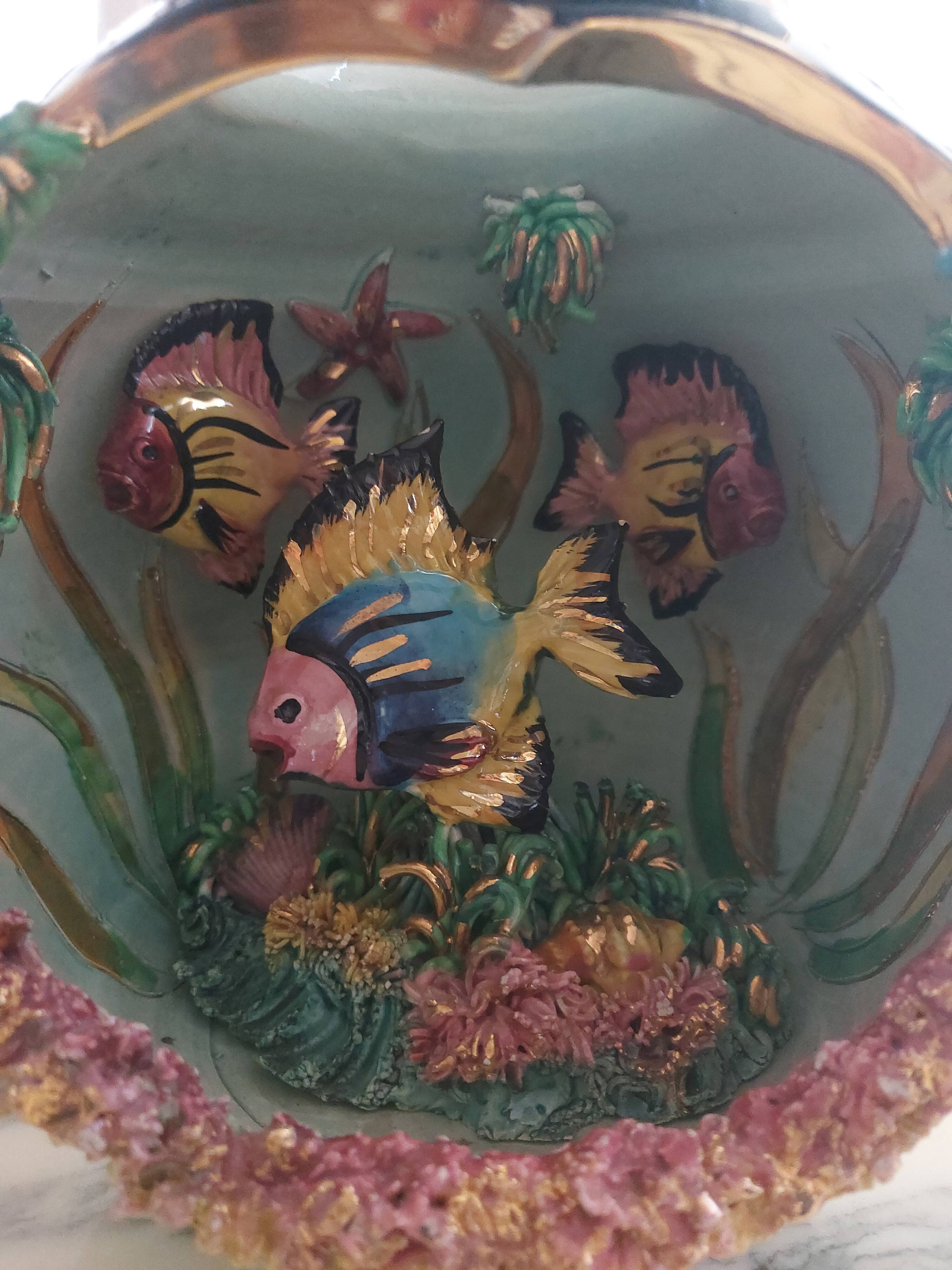 Ceramic lamp years 60 vallauris