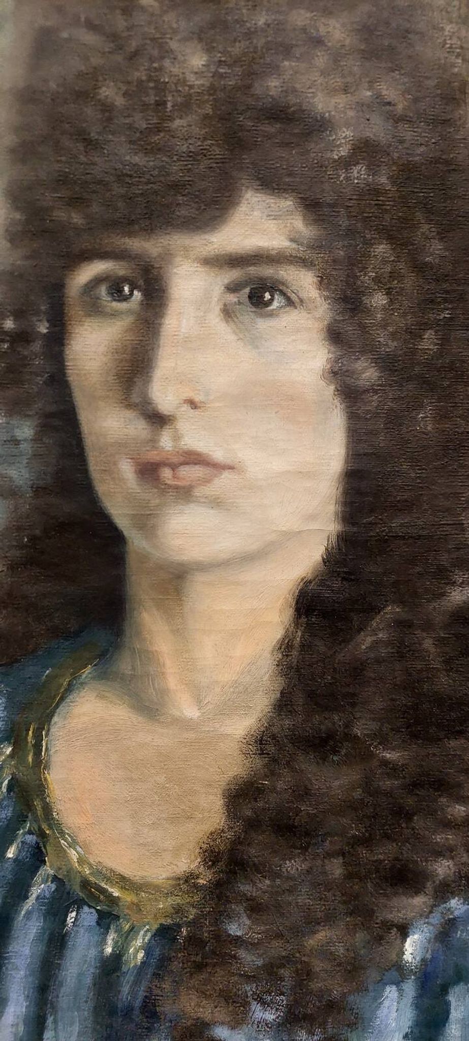 Painting on canvas, portrait of a woman, signed and dated 1926