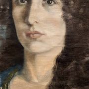 Painting on canvas, portrait of a woman, signed and dated 1926