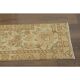 1970s Vintage Turkish Hand-Knotted Wool Cotton Beige Runner Rug 45x388