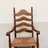 Oak mulched country armchair