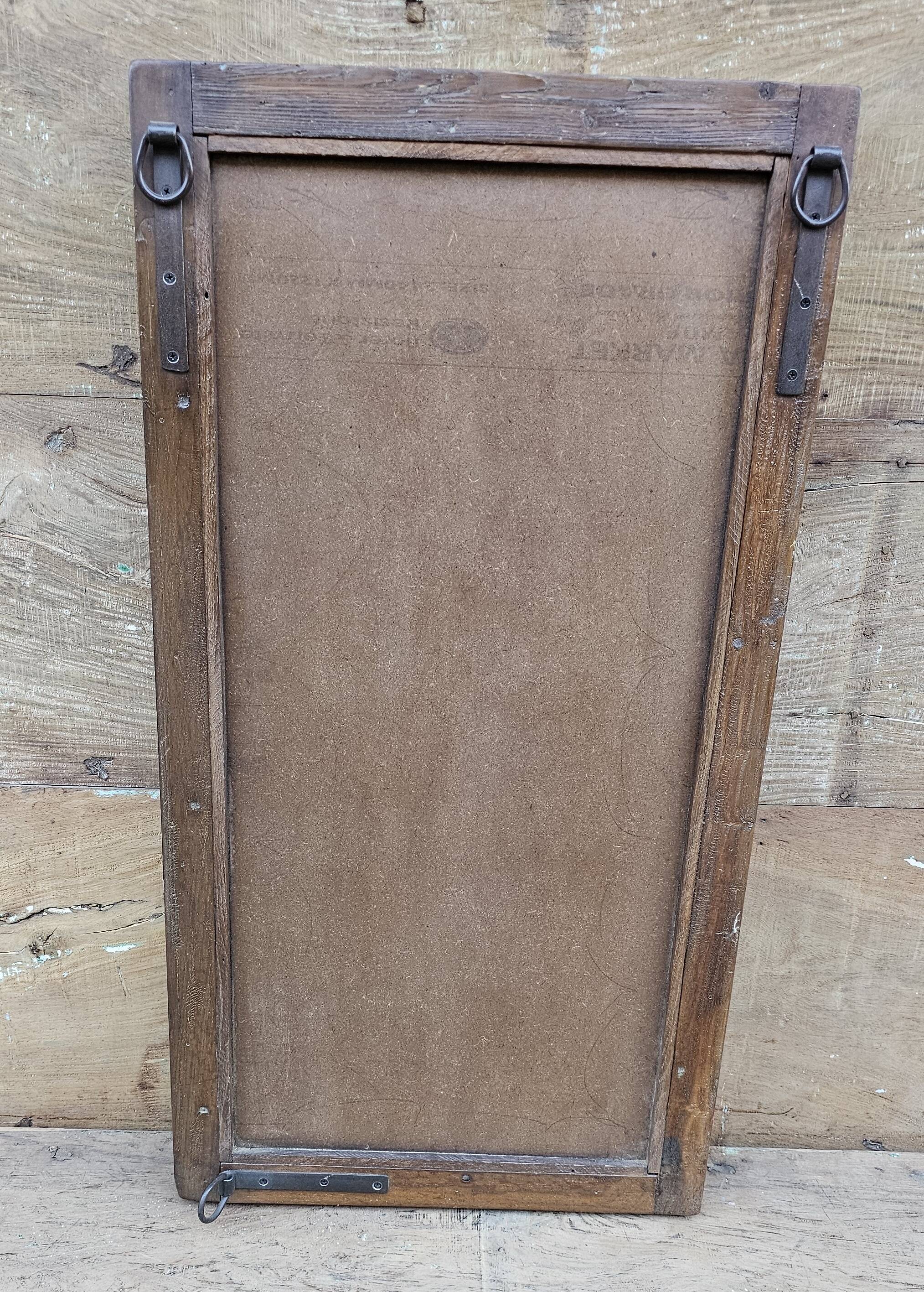 Teak mirror from Burma