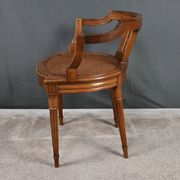 Small Office Armchair in Walnut, Louis XVI style – Late 19th century