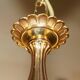 Reccagni chandelier in bronze and frosted glass.