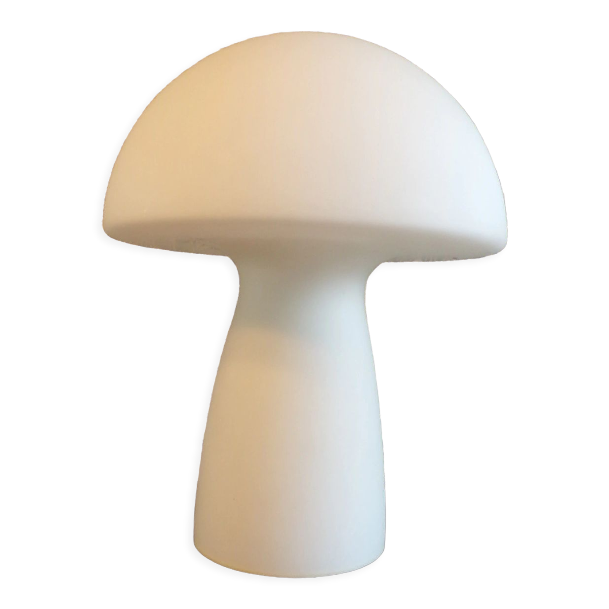 Frosted opaline mushroom lamp