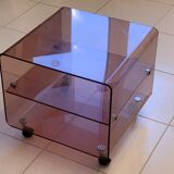 Smoked plexiglas rolling bar 70