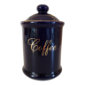 Midnight blue and golden coffee pot "coffee"