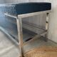 Stainless steel bench 70's