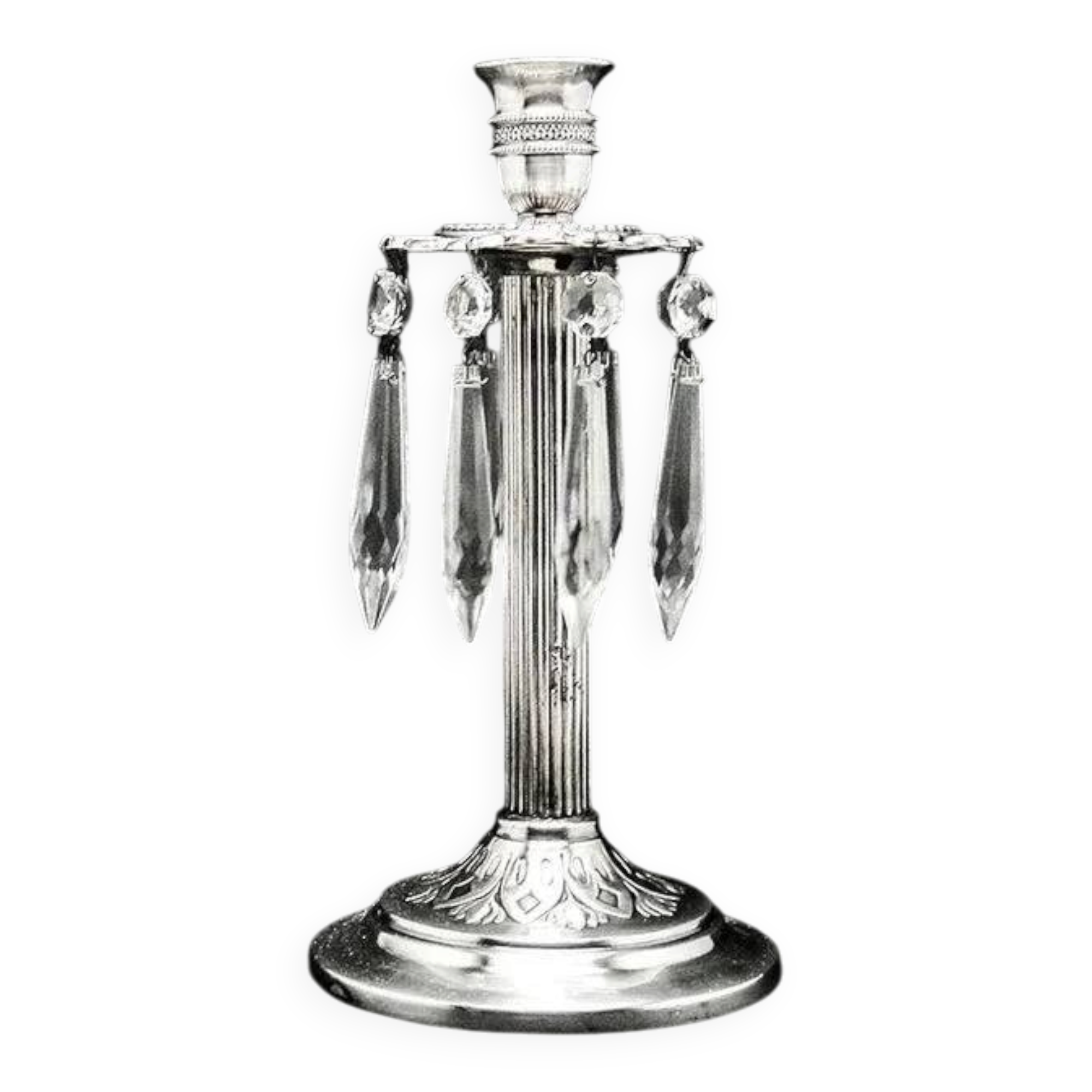 CW2 Schiffers - candlestick with crystals