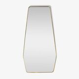 Miroir italien forme libre en laiton doré, 60’s