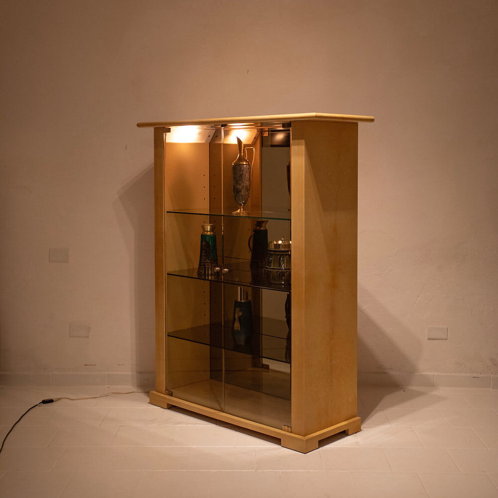 Parchment cabinet by Aldo Tura for Tura Milano