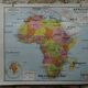 Ancienne carte scolaire vidal lablache afrique physique et politique  n°16