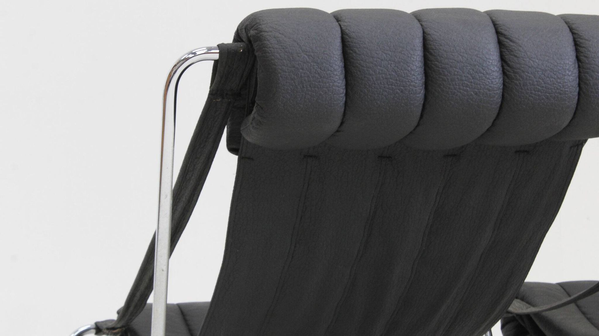 Vintage chrome lounge chairs by Corsini & Wiskemann for Cinova, 1970s set of 2