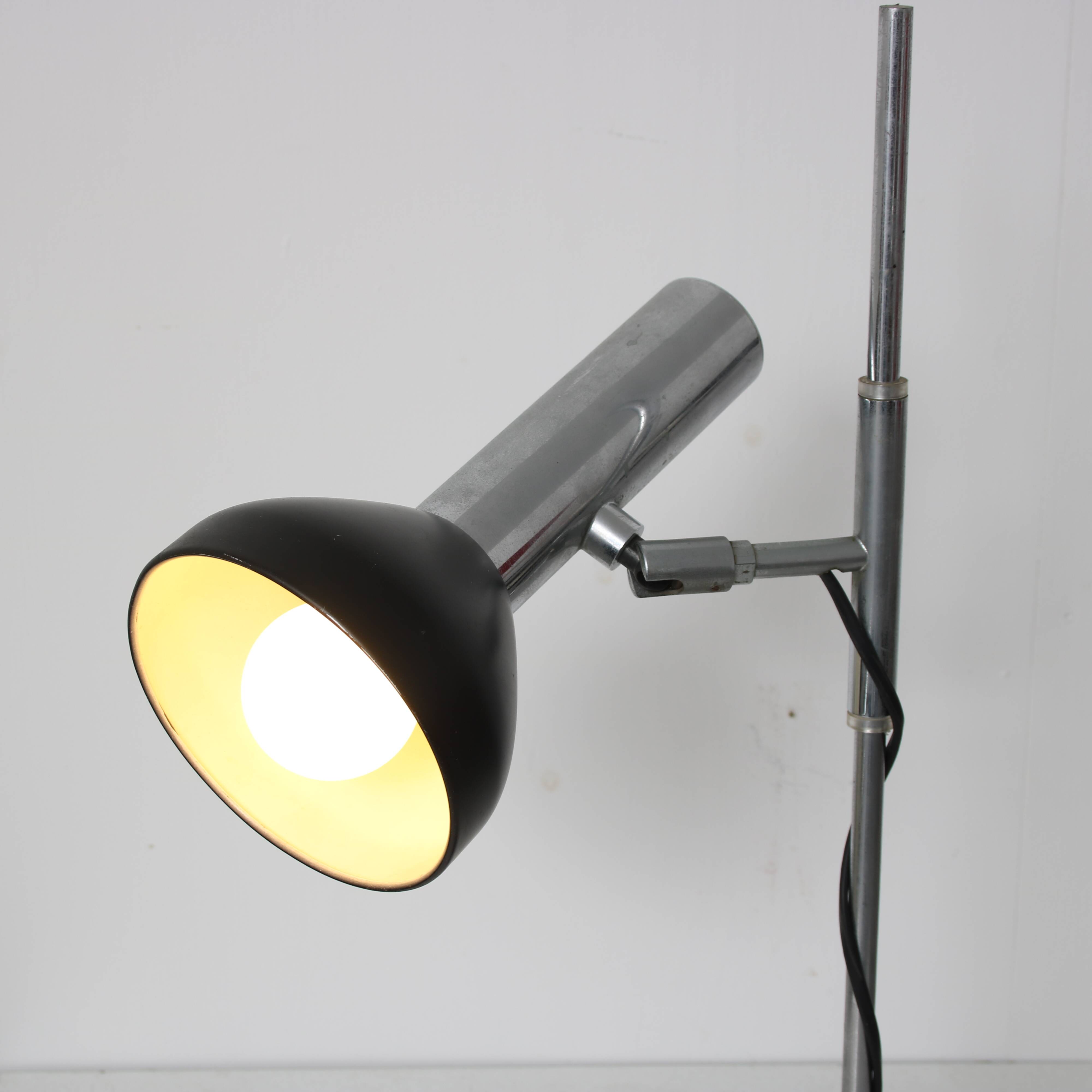 1960s Adjustable metal desk lamp from the Netherlands
