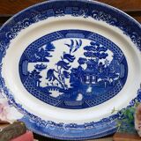 Antique Blue Willow patterned plate: Fenton James Kent, China, circa 1910