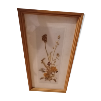 Frame dried flowers
