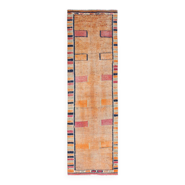 Tapis de couloir rustique bohème, tapis turc, tapis de couloir, palette de couleurs, 86 x 302 cm