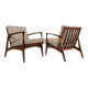 Chaises scandinaves vintage, Danemark, années 60, ensemble de 2