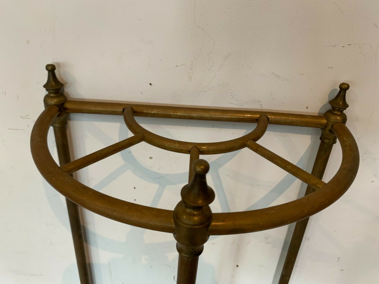 Umbrella door in brass and cast iron XX century
