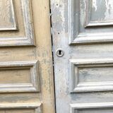 Suite of three single-sided doors in solid fir XIX century