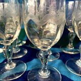 SET OF 10 LIQUEUR GLASSES IN VIERZON GLASS EMMA MODEL