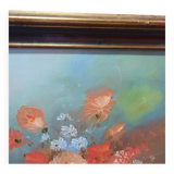 Peinture  fleurs dans un vase
