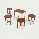 Teak Nesting Tables by Poul Hundevad for Novy Domov 1960s