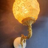Large vintage wall sconces pair