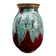 Vase CAB (Ceramics of Art from Bordeaux), turquoise green and red glaze.