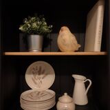 Black and wooden sideboard