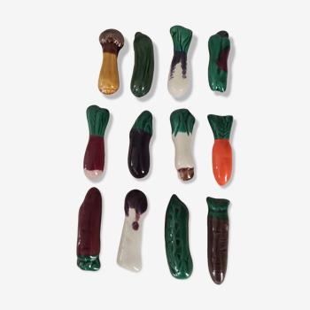 Set of 12 knife holders Vegetable Slip