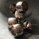 Metal stemmed glass