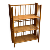 Folding bamboo shelf