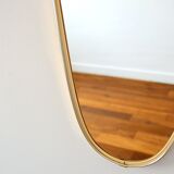 Mirror free form year 50 / 60 vintage 30x78cm