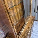 Streamlined Art Deco Walnut Display Cabinet / Sideboard – 1930s / 1940s