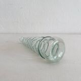 Vintage glass soliflore bottle vase