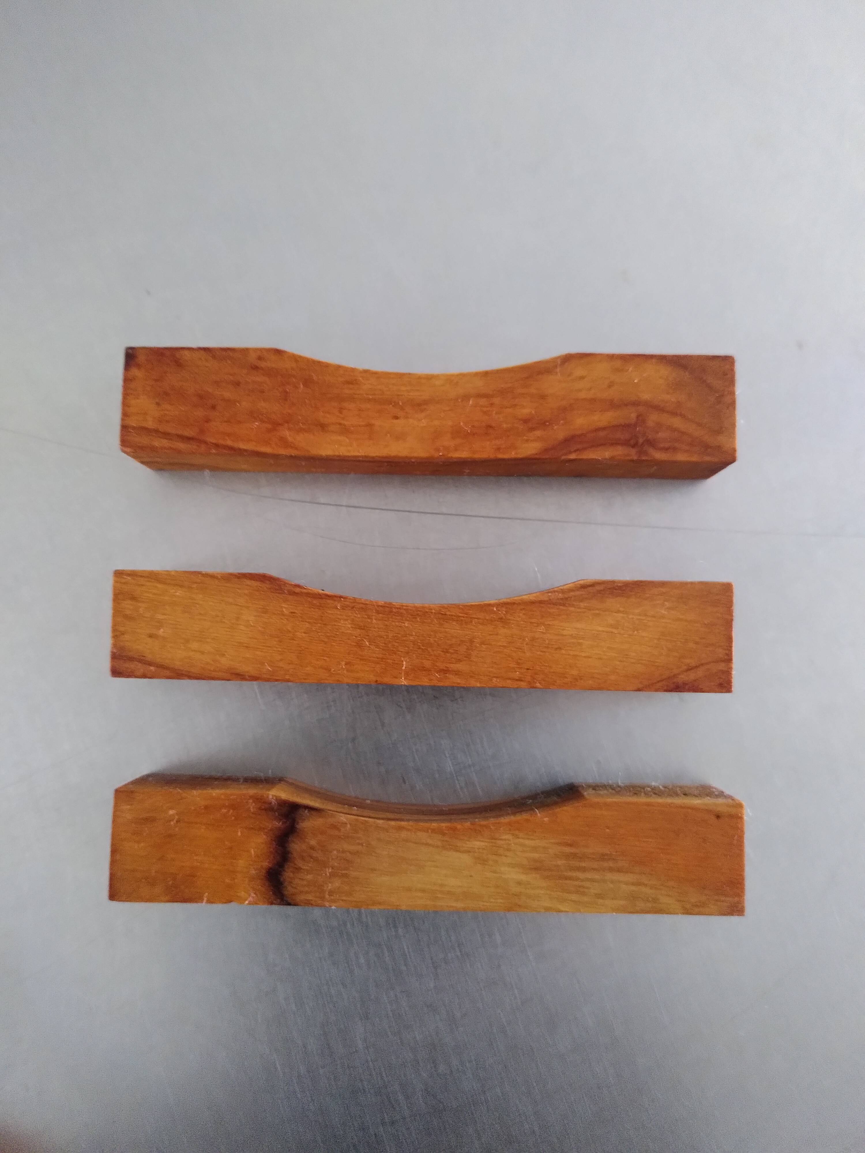 Set of 12 wooden knife holders