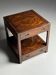 Campaign style mahogany coffee table